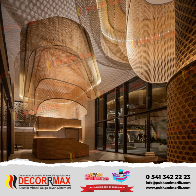 akustik dalga tavan droppaper