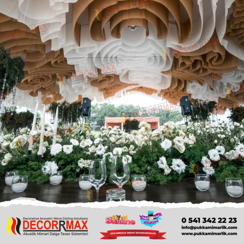 drop paper dalgalı tavan 1