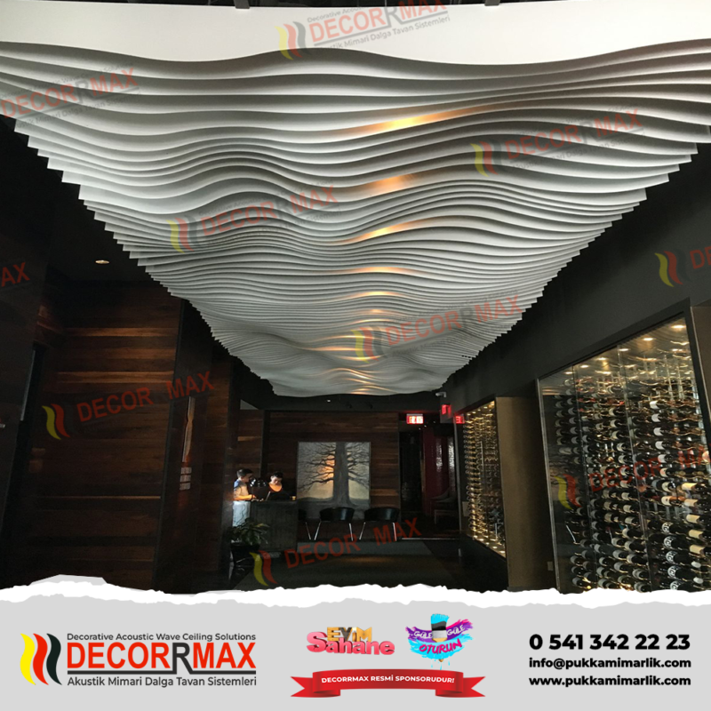 droppaper dalga tavan kağıt tavan